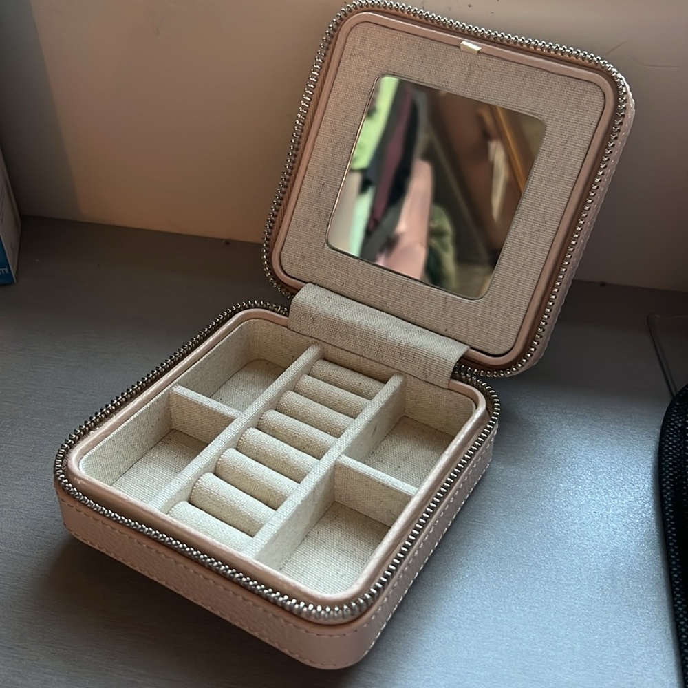 Mark & Graham Travel Jewelry Case - Blush